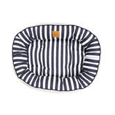 Mog &amp; Bone Hamptons Stripe 4 Seasons Cotton Round Dog Bed