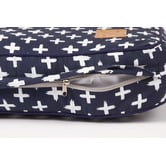 Mog &amp; Bone Navy Cross Classic Cushion Dog Bed