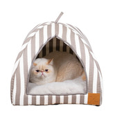 Mog &amp; Bone Hamptons Stripe Cotton Cat Igloo