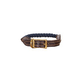 Mog &amp; Bone Leather &amp; Cotton Rope Dog Collar