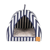 Mog &amp; Bone Hamptons Stripe Cotton Cat Igloo