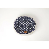 Mog &amp; Bone Navy Cross Reversible Cat Bed