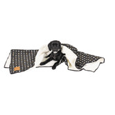 Mog &amp; Bone Black Metallic Cross Fleece Dog Blanket