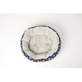 Mog &amp; Bone Navy Cross Reversible Cat Bed