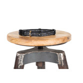 Mog &amp; Bone Black Metallic Cross Dog Collar