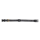 Mog &amp; Bone Black Metallic Cross Dog Collar