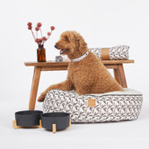 Mog &amp; Bone Double Bamboo Dog Bowl with Stand