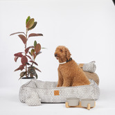Mog &amp; Bone Bolster Cotton-Blend Dog Bed