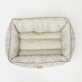Mog &amp; Bone Bolster Cotton-Blend Dog Bed