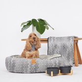 Mog &amp; Bone Wave 4 Seasons Cotton Round Dog Bed