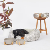 Mog &amp; Bone Wave 4 Seasons Cotton Round Dog Bed