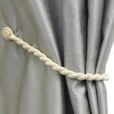 Castle Trimmings Weaved Cotton-Blend Magnetic Curtain Tieback