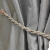 Castle Trimmings Weaved Cotton-Blend Magnetic Curtain Tieback