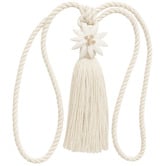 Castle Trimmings Edelweiss White Curtain Tieback