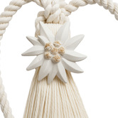 Castle Trimmings Edelweiss White Curtain Tieback