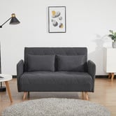 Palmgrove Lane Charcoal Liam 2 Seater Sofa Bed