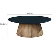 Palmgrove Lane Ethan Recycled Pine Wood Coffee Table