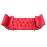 Palmgrove Lane Nizar Velvet Ottoman Bench