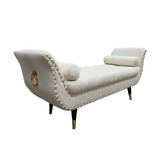 Palmgrove Lane Nizar Velvet Ottoman Bench