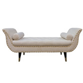 Palmgrove Lane Nizar Velvet Ottoman Bench