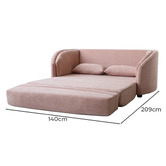 Palmgrove Lane Gigi 2 Seater Fold Out Sofa Bed