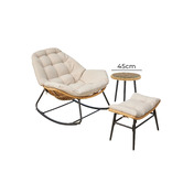 Palmgrove Lane 3 Piece Cream Emily Outdoor Lounge Set
