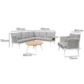 Palmgrove Lane 5 Seater Bray Outdoor Lounge Set