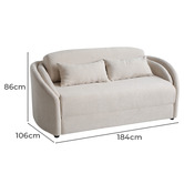 Palmgrove Lane Gigi 2 Seater Fold Out Sofa Bed