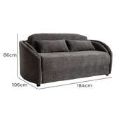 Palmgrove Lane Gigi 2 Seater Fold Out Sofa Bed