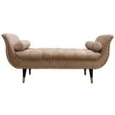 Palmgrove Lane Nizar Velvet Ottoman Bench