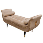Palmgrove Lane Nizar Velvet Ottoman Bench