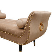 Palmgrove Lane Nizar Velvet Ottoman Bench