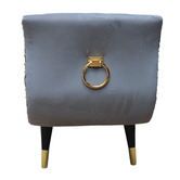 Palmgrove Lane Nizar Velvet Ottoman Bench