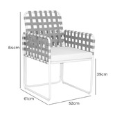 Palmgrove Lane 4 Seater Kezia Outdoor Dining Set