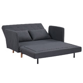 Palmgrove Lane Charcoal Liam 2 Seater Sofa Bed
