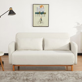 Palmgrove Lane Beige Liam 2 Seater Sofa Bed