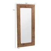 Palmgrove Lane Natural Recycled Elm Wood Wall Mirror