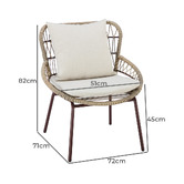 Palmgrove Lane 2 Seater Sibyl Outdoor Lounge Set