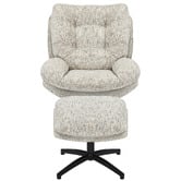 Palmgrove Lane 2 Piece Zea Swivel Accent Chair &amp; Footstool Set