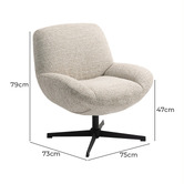 Palmgrove Lane Kairo Swivel Accent Chair
