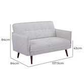 Palmgrove Lane Cassini 2 Seater Chenille Sofa