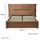 Palmgrove Lane Kleio Upholstered Queen Bed Frame