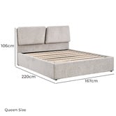 Palmgrove Lane Alexia Upholstered Queen Bed Frame