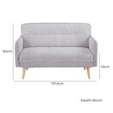 Palmgrove Lane Cassini 2 Seater Chenille Sofa
