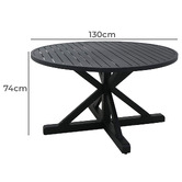 Shelta Australia Southampton Round Aluminium Outdoor Dining Table