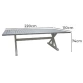 Shelta Australia Chesapeake Rectangular Aluminium Outdoor Dining Table