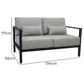 Shelta Australia 2 Seater Southampton Outdoor Sofa