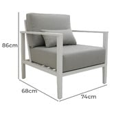 Shelta Australia Chesapeake Aluminium Outdoor Armchair