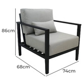 Shelta Australia Southampton Aluminium Outdoor Armchair