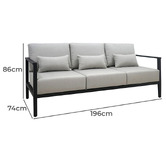 Shelta Australia 3 Seater Southampton Outdoor Sofa